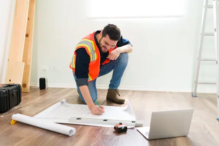 General Contractor in New Rochelle, licensed general contractor working in New Rochelle home, whole home renovation project Westchester NY, construction team managing kitchen remodel, custom home addition in progress NYC, general contracting services for bathroom renovation